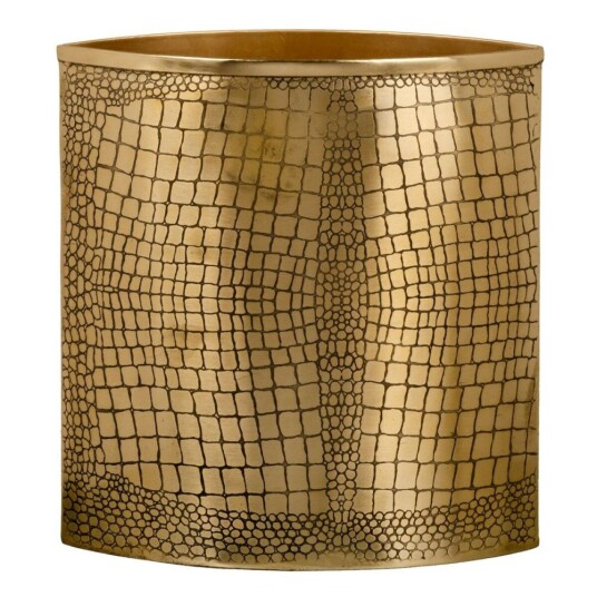 Bigbuy Home Vase 28 X 12 X 29,5 Cm Gyllen Metall