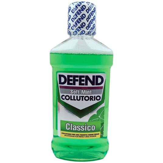 Italian Munnvann Defend Classic Soft Mint 500 ml.