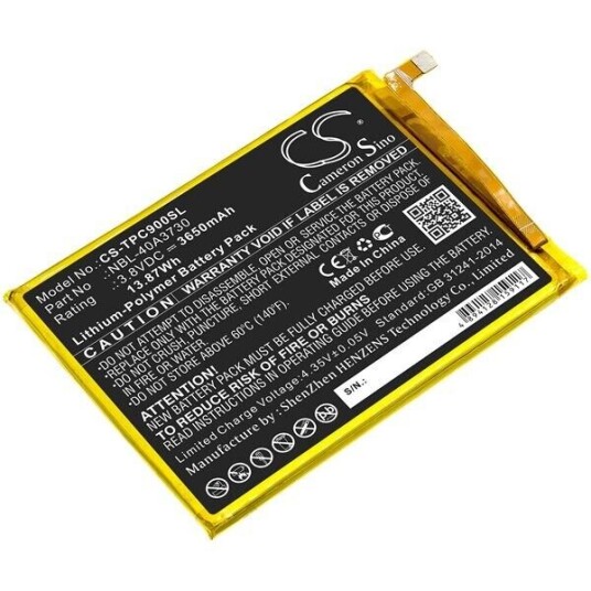 TP-Link TP707A batteri (3650 mAh 3.8 V, Sort)