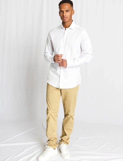 Bruun & Stengade Bs Benjamin Modern Fit Shirt   White   46