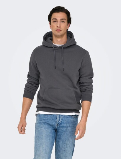 ONLY & SONS Onsceres Hoodie Sweat Noos Grey XXL ONLY & SONS Onsceres Hoodie Sweat Noos Grey XXL