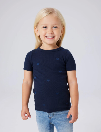 Name It Nmfnakal Ss Slim Top Noos Navy 80