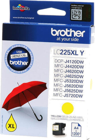 Brother Blekk Lc225xly Lc-225xl Gul