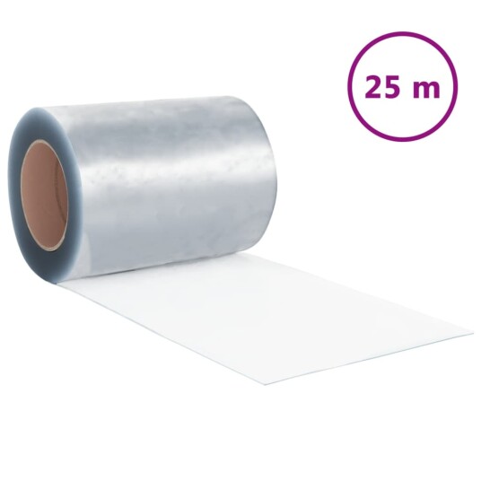 vidaXL Strimmelgardin PVC rull 3 mm x 300 mm 25 m