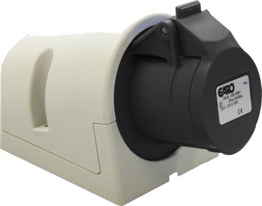 Garo Stikkontakt Ui 416-5 S + Ru IP44, 5-Polet, 16 A Svart, 5 H