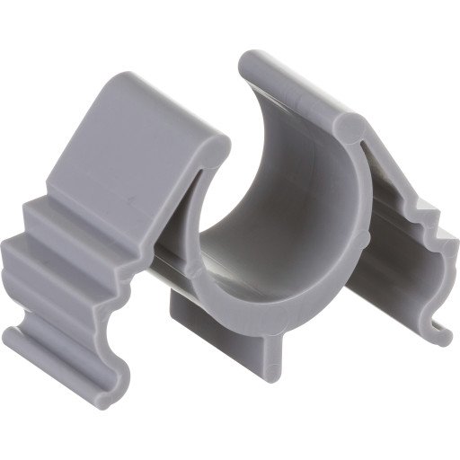50 stk Sporklips Pro-rør 20 mm for feste av rør i spor