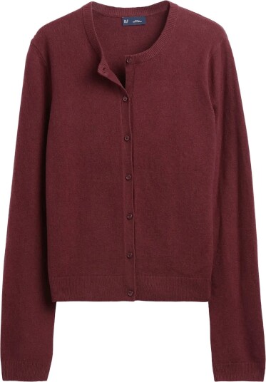 GAP Cashsoft Crop Cardigan From The Gap Collection NOIR RED 3 L