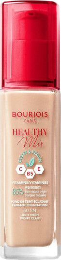 Bourjois Healthy Mix Clean Liquid Foundation 50.5N Light Ivory 30 Bourjois Healthy Mix Clean Liquid Foundation 50.5N Light Ivory 30