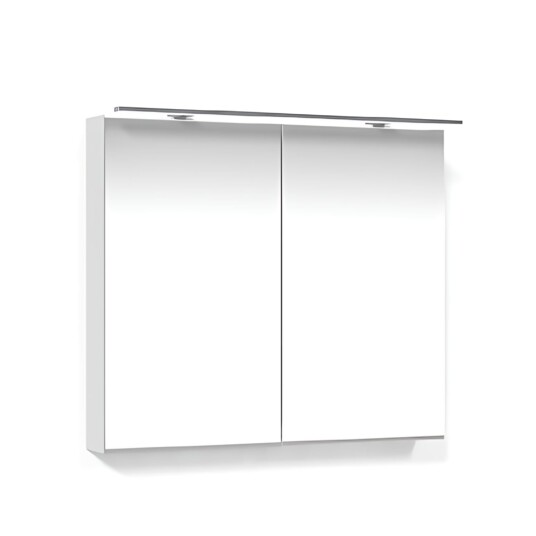 Macro Design Crown Speilskap Rampe-belysning med 2 dør Hvit / 80cm Macro Design Crown Speilskap Rampe-belysning med 2 dør Hvit / 80cm