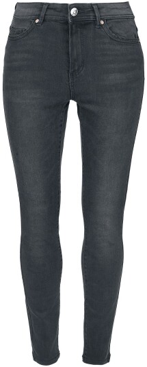Only Jeans Wauw Life Mid W26L30 til W34L32 Damer svart