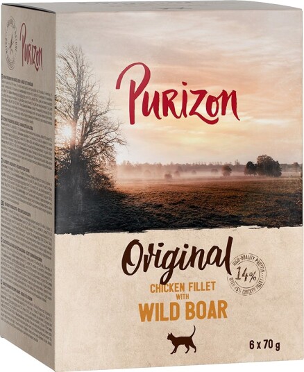 Purizon Våtfôr Adult Kornfri Med Villsvin Kyllingfilet 6 X 70 G