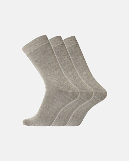 Dovre Sokker 'No elastic' Bomull/ull 3 pakning Beige Dovre Sokker 'No elastic' Bomull/ull 3 pakning Beige