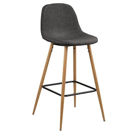 Nordform Ewald Barstol Høy Grå/ Eik 1661924-02-373 1563571-03-0