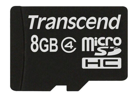 Transcend microSDHC  8GB Class 4