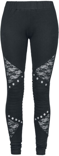 Vixxsin - Goth Leggings - Rev Leggings - S til 4XL - Damer - svart
