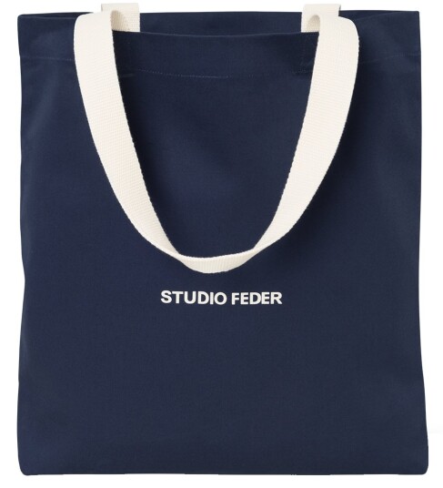STUDIO FEDER Sigrid Tote Bag - Navy - 41X41CM STUDIO FEDER Sigrid Tote Bag - Navy - 41X41CM