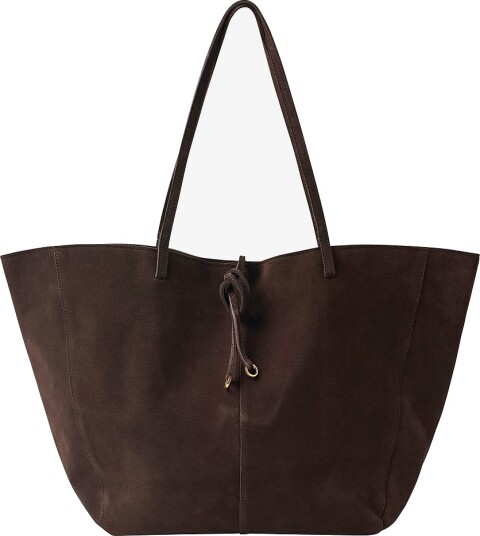 Mango Totebag Bag G Mandri Brun