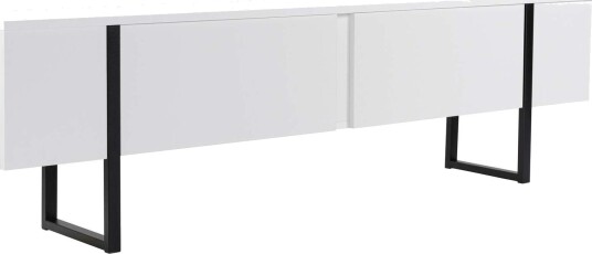 TV Stand Nordure Vit finish Svart -