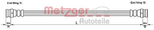Bremseslange METZGER 4110215