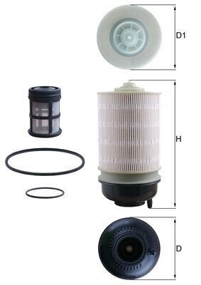 Drivstoffilter MAHLE ORIGINAL KX 581KIT