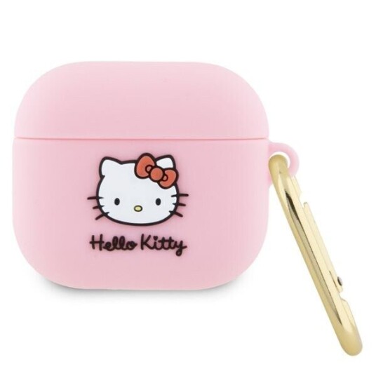 Hello Kitty Hka33dkhsp Airpods 3 Cover Pink/Pink Silicone 3D Kitty Head