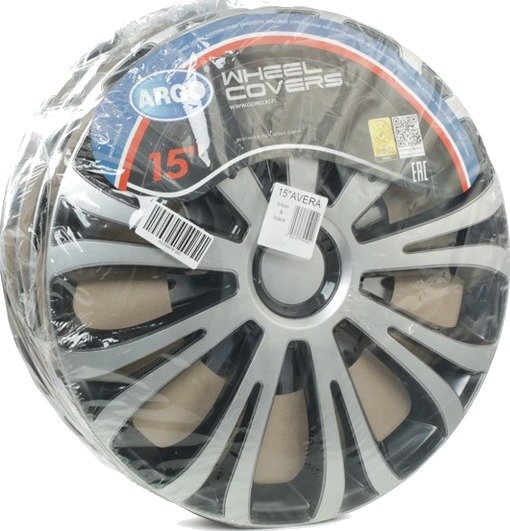 Hjulkapsler ARGO 15 AVERA SILVER&BLACK