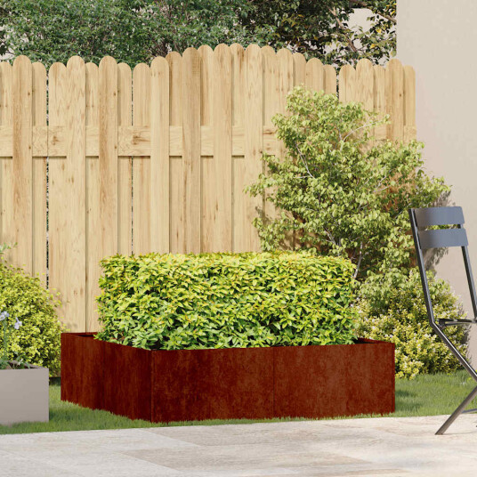 Plantekasse rust 100x100x30 cm forvitringsstål Plantekasse rust 100x100x30 cm forvitringsstål