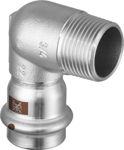 5 stk VIEGA 90° 22mmx3/4 Temponox overgangsvinkel 90°