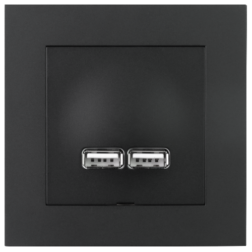 ELKO Plus USB-lader 2,1A Sort