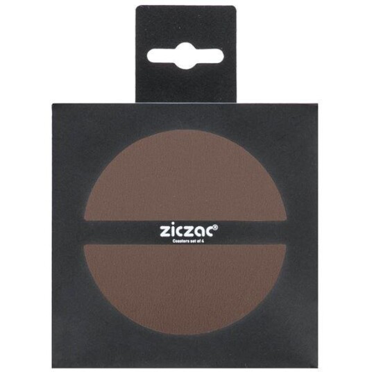 ZicZac Togo glassbrikker 10 cm 4 stk brun ZicZac Togo glassbrikker 10 cm 4 stk brun