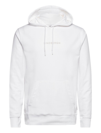 Lindbergh Logo Chest Print Hoodie Sweat White XXL