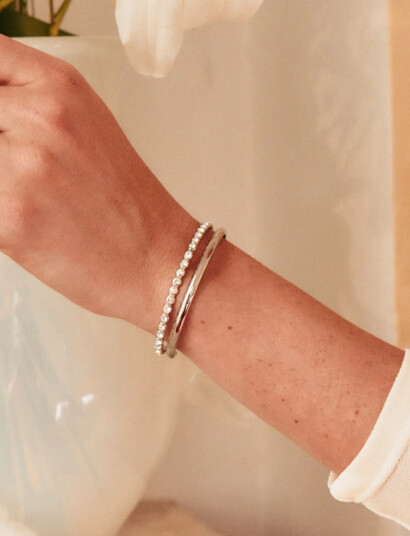 Edblad Grace Bangle Steel   Silver   L