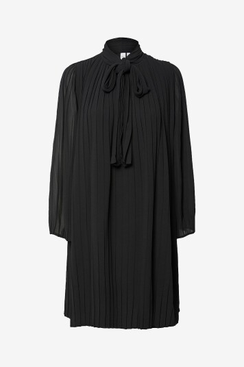 Yas Kjole YasRama 7/8 Tie Neck Svart Yas Kjole YasRama 7/8 Tie Neck Svart