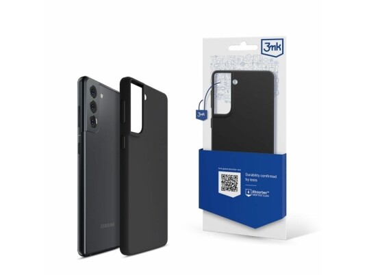 3Mk Silicone Case, Galaxy S22 5G, Svart