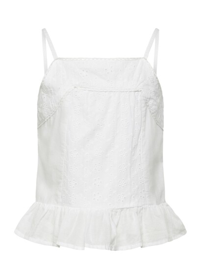 name it Nkfhermala Strap Top - White - 122-128 name it Nkfhermala Strap Top - White - 122-128