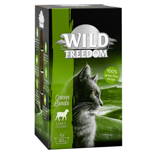 Wild Freedom Adult Skåler 6 X 85 G Green Lands Lam & Kylling