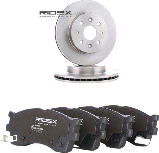 Bremseskiver og -klosser RIDEX 3405B2772