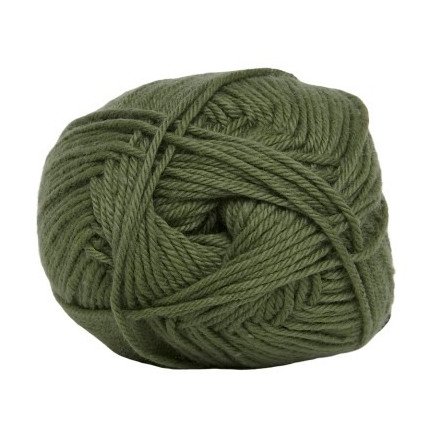 Hjertegarn Cotton nr. 8 Garn 7150 Militærgrønn Hjertegarn Cotton nr. 8 Garn 7150 Militærgrønn