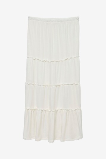 Vero Moda Maxi skjørt vmJune HW Ankle Skirt Jrs GA Hvit