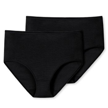 Schiesser Truser 2P Modal Essentials Midi Svart Medium Dame