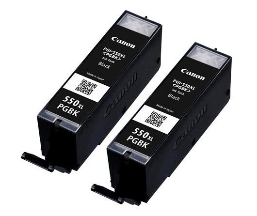 Canon PGI-550XL / 6431B005 High Black Twin - Blekkpatron Svart Canon PGI-550XL / 6431B005 High Black Twin - Blekkpatron Svart