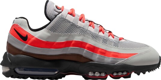Nike Air Max 95 G Golfsko herre Light Silver-Black-Lt Smoke Grey