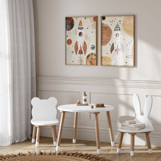 Namly Design Plakat Space Rocket Adventure / Sett med 2 POSTERN13HFQ