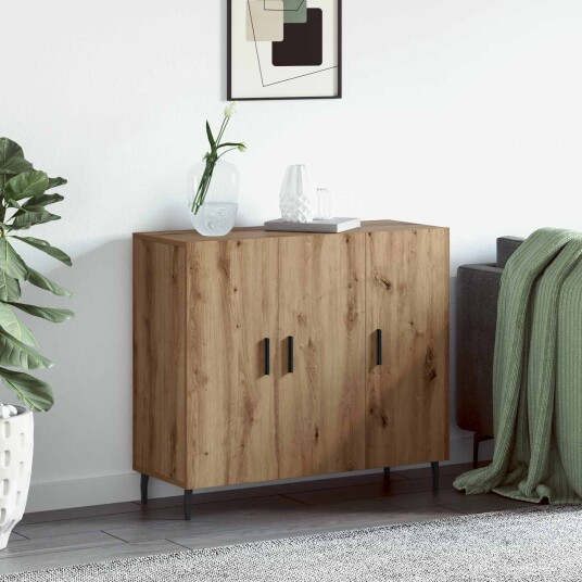  Serviesskap Brun 90 x 34 x 80 cm Konstruert tre