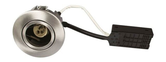 Scan Products Luna quick install 230v gu10 ip44 brushed alu round