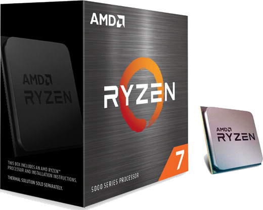 AMD Ryzen 7 5800X Prosessor/CPU - 8 kjerner - 3.8 GHz - AMD AM4 - AMD Boxed (WOF - ingen vifte)