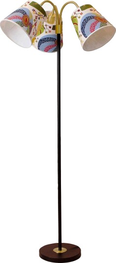 PR Home Gulvlampe Amy Flex 3 bomull Svart