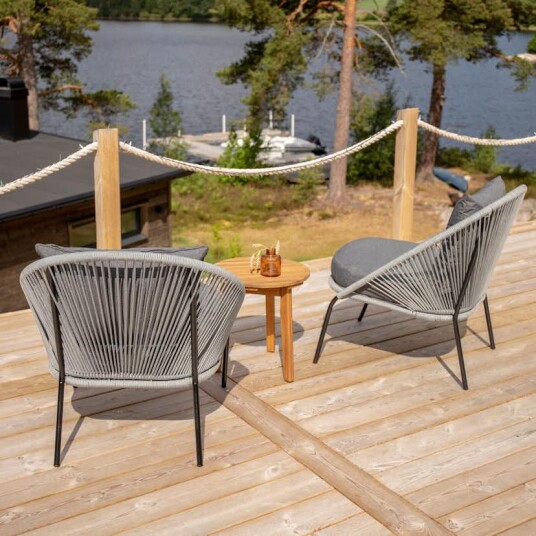 Loungesett Venture Home Chania Bord med 2 Lindos LoungeStoler