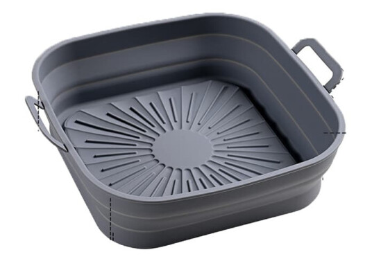 INF Sammenleggbar firkantet Air Fryer silikonform 17,5 cm Grå INF Sammenleggbar firkantet Air Fryer silikonform 17,5 cm Grå