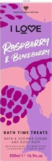 I Love Bath Time Treats Raspberry & Blackberry 500ml